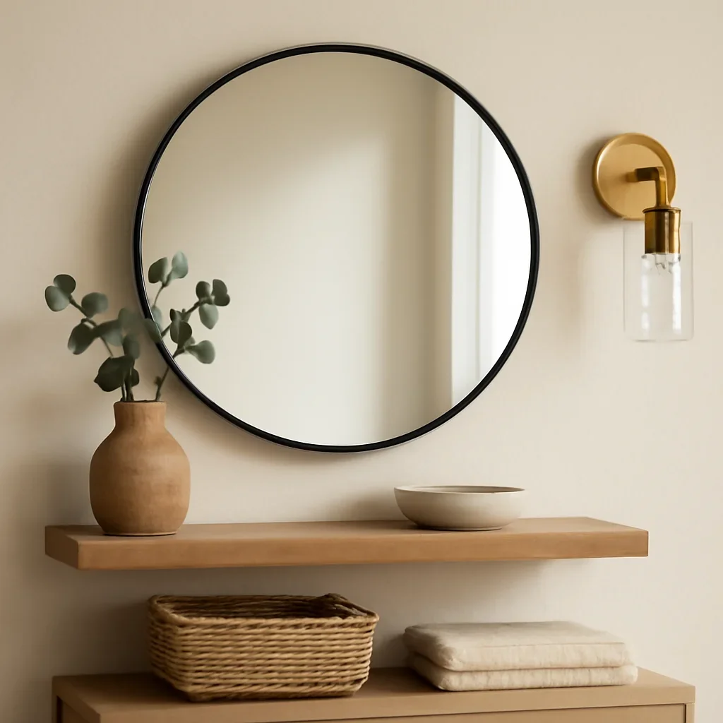 Decor and material detail for best mirrors for small spaces
