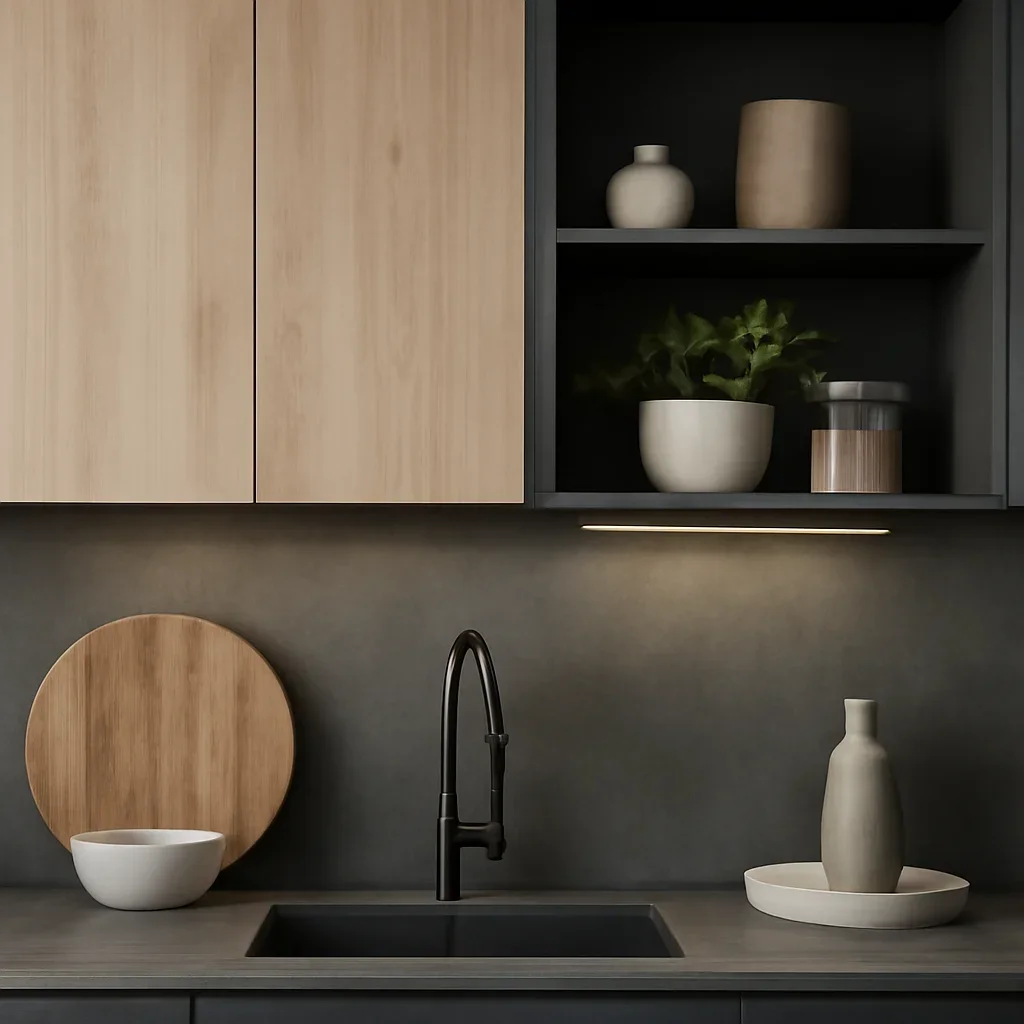 Decor and material detail for kitchen cabinet trends for modern homes