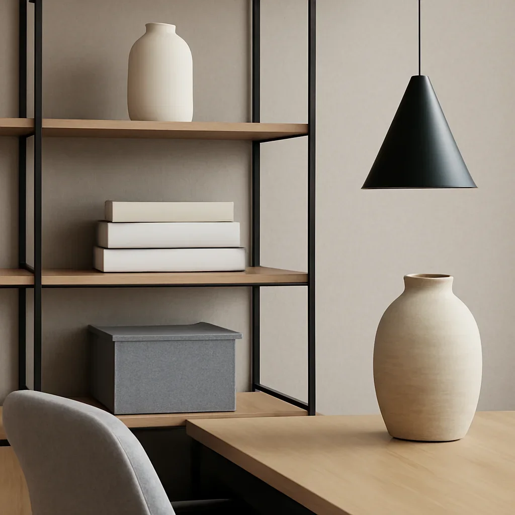 Decor and material detail for modern office design ideas